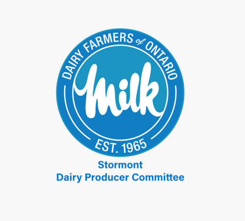 Stormont Dairy Producers Committee Logo with Milk branding
